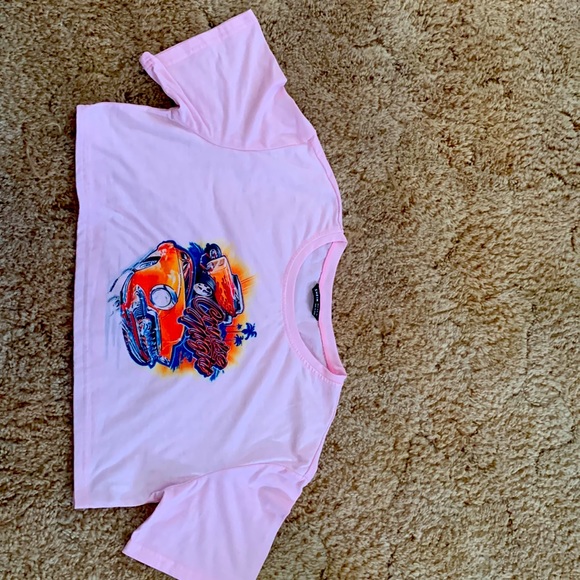 SHEIN pink cruise night t-shirt - Picture 1 of 2